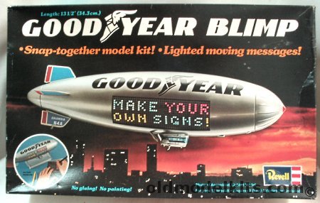 Revell 1/169 Goodyear Blimp - With Motorized Rotating and Light up Sign, 99000 plastic model kit
